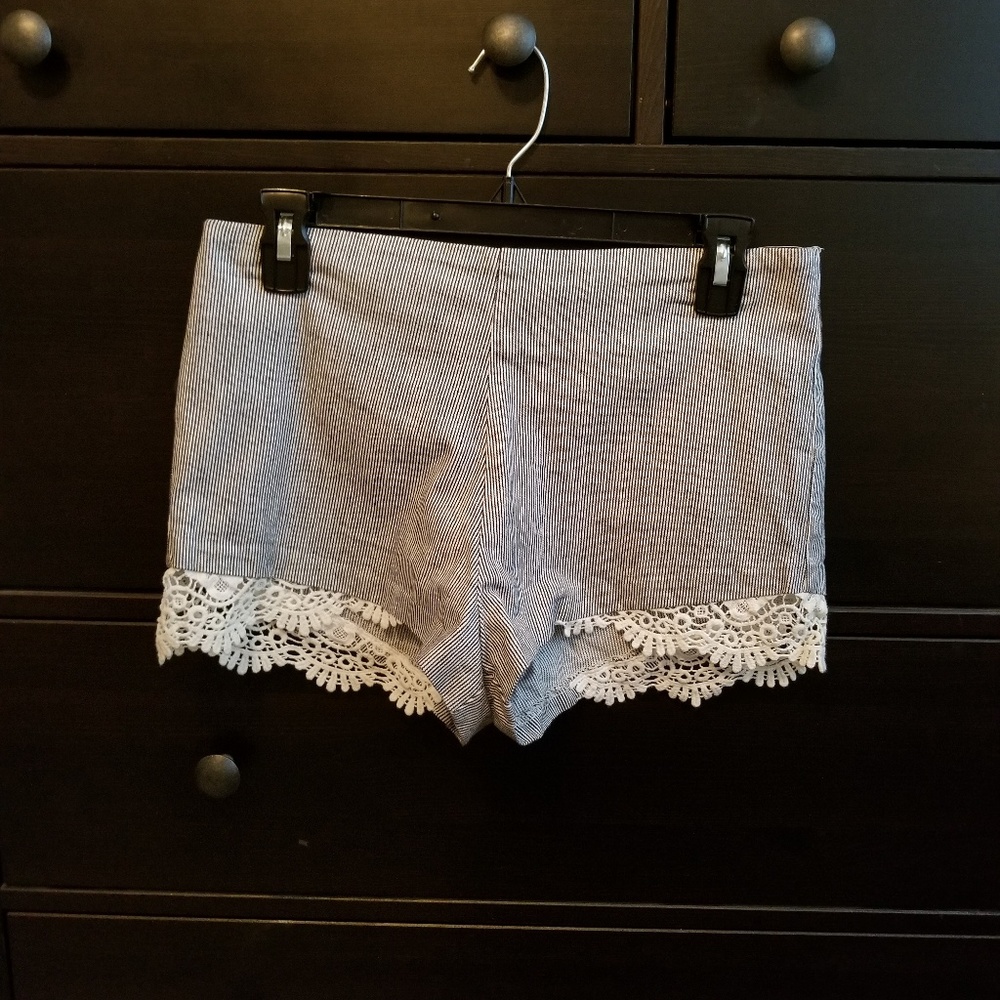 AQUA laced shorts